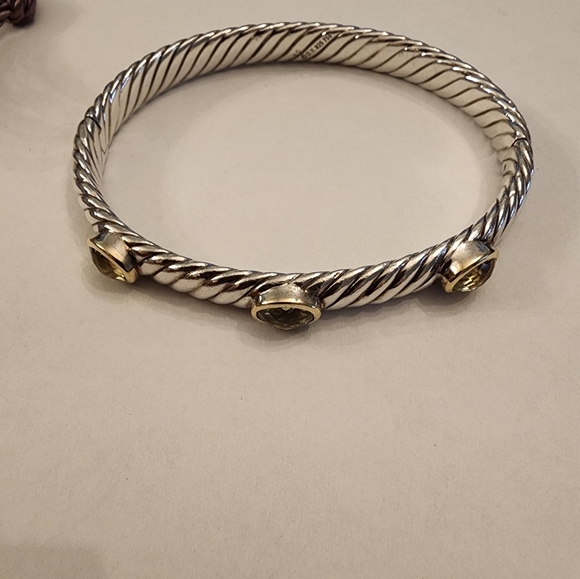 David Yurman Prasiolite hinge bracelet - Picture 5 of 8